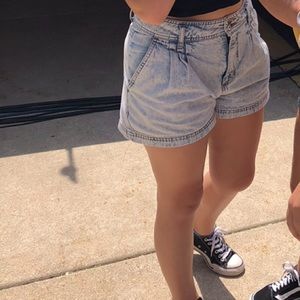 Forever 21 Acid wash denim shorts